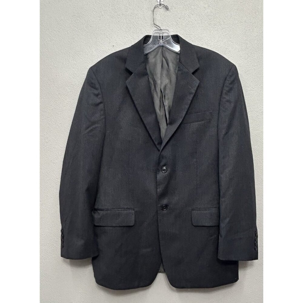 CALVIN KLEIN mens gray 100% WOOL sport coat suit jacket blazer 38R Professional